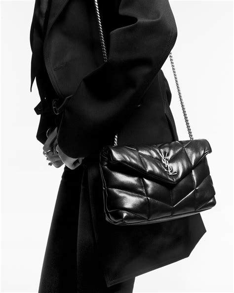 ysl puffer toy bag in quilted lambskin|SAINT LAURENT Lambskin Quilted Toy Loulou Puffer.